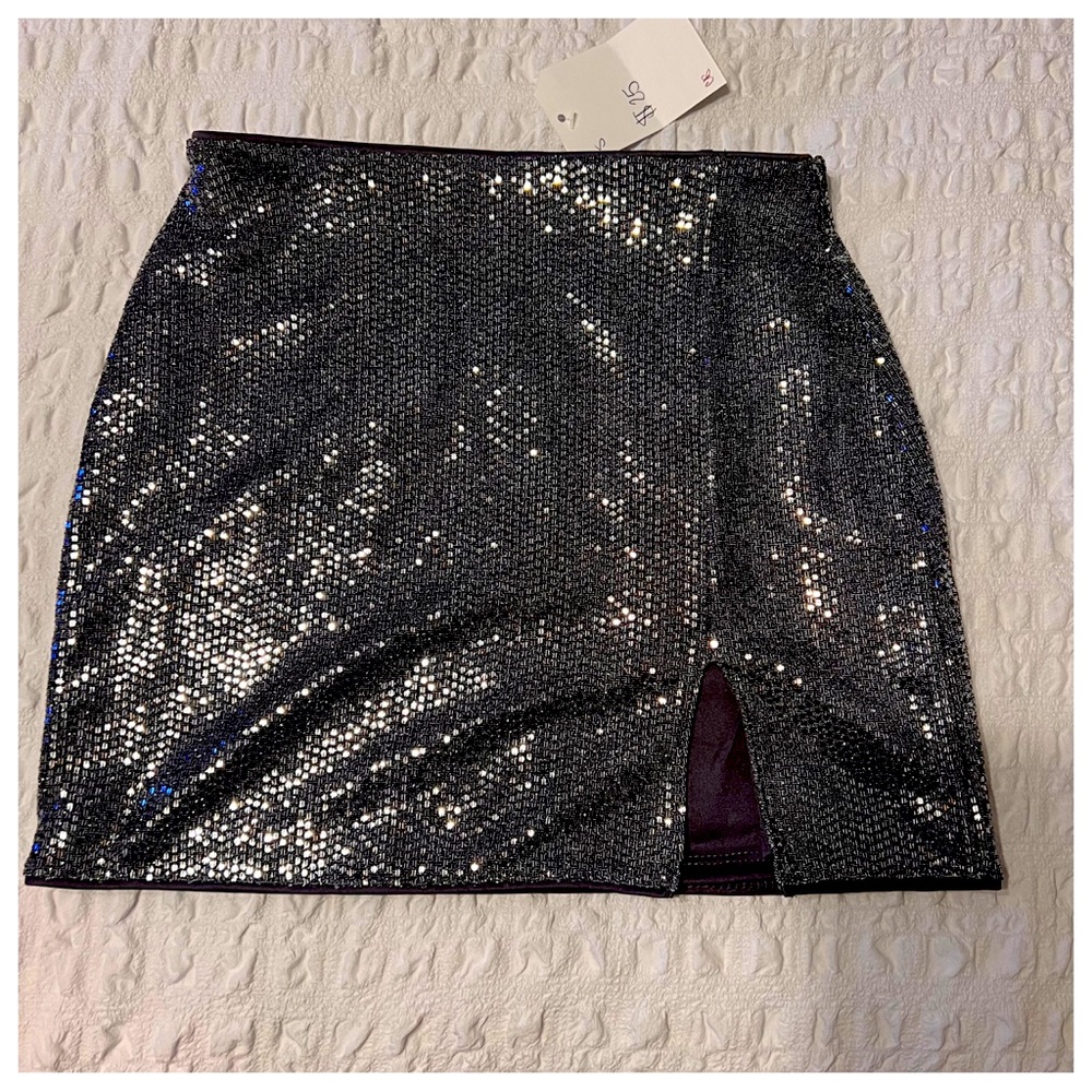 Sequins Mini Skirt
